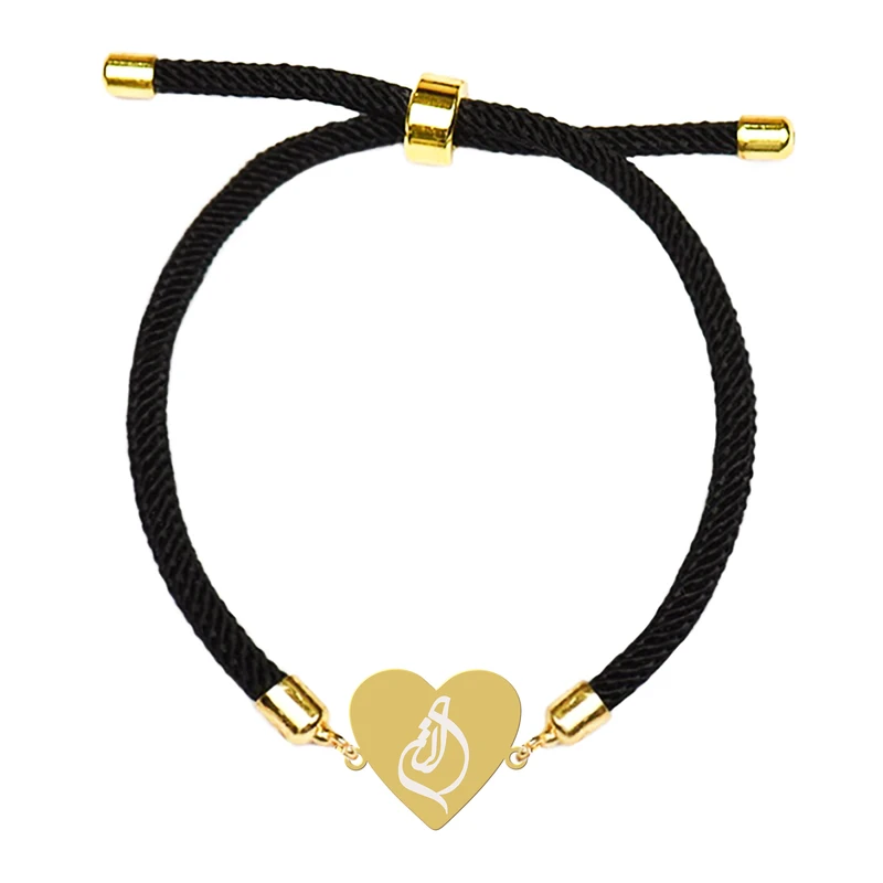 دستبند بندی زنانه هایکا طرح قلب و اسم الناز کد bd.jh 503