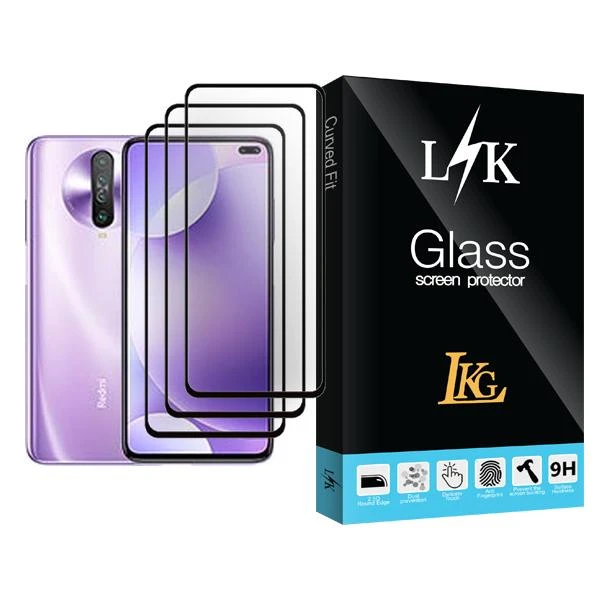 محافظ صفحه نمایش ال کا جی مدل LK Glass MIX003 مناسب برای گوشی موبایل شیائومی Redmi K30 بسته سه عددی