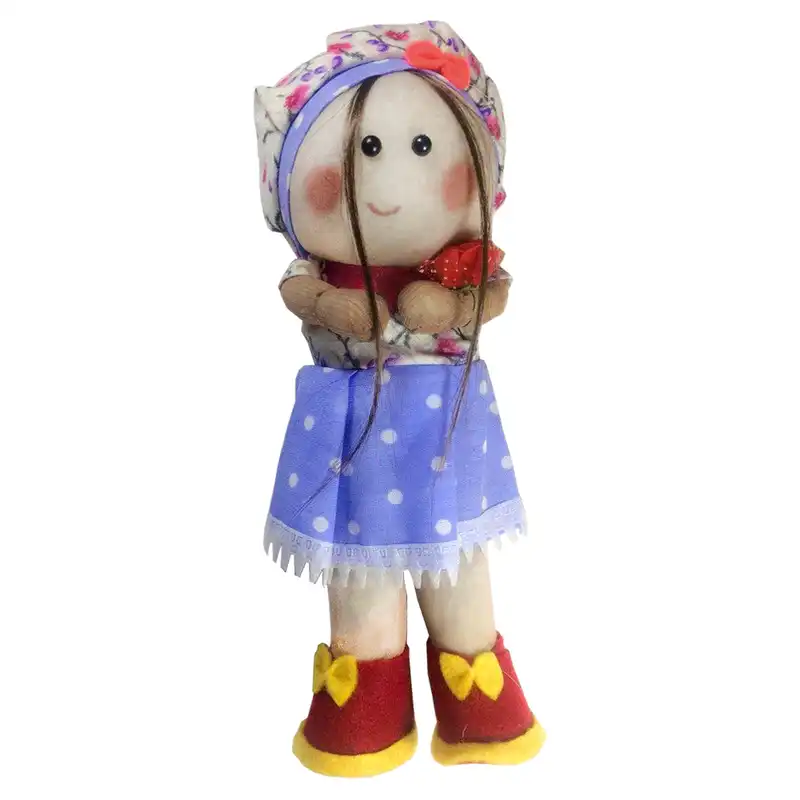 عروسک طرح روسی کد 45 ارتفاع 22 سانتی متر مجموعه 2 عددی