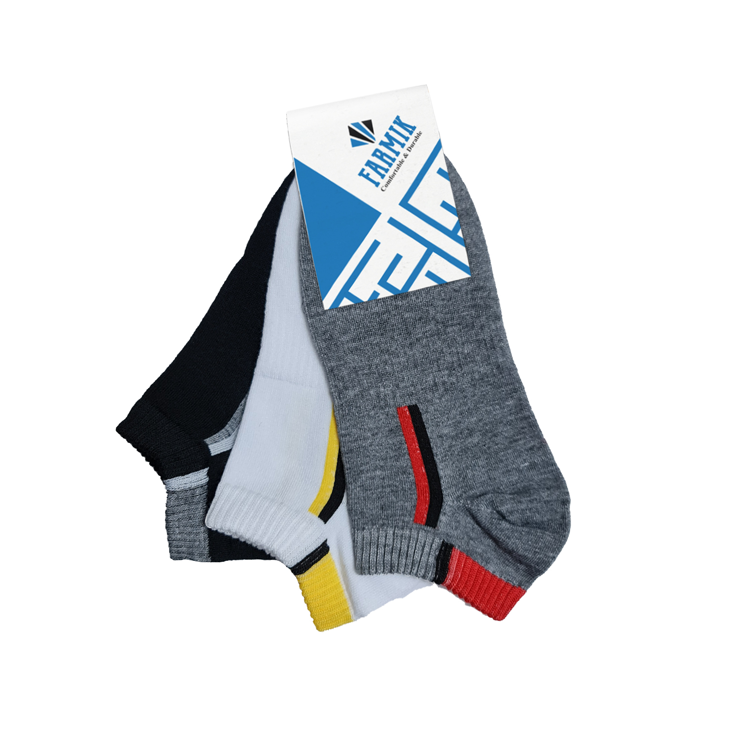 جوراب مردانه مدل FAagpe333-F3 مجموعه 3 عددی