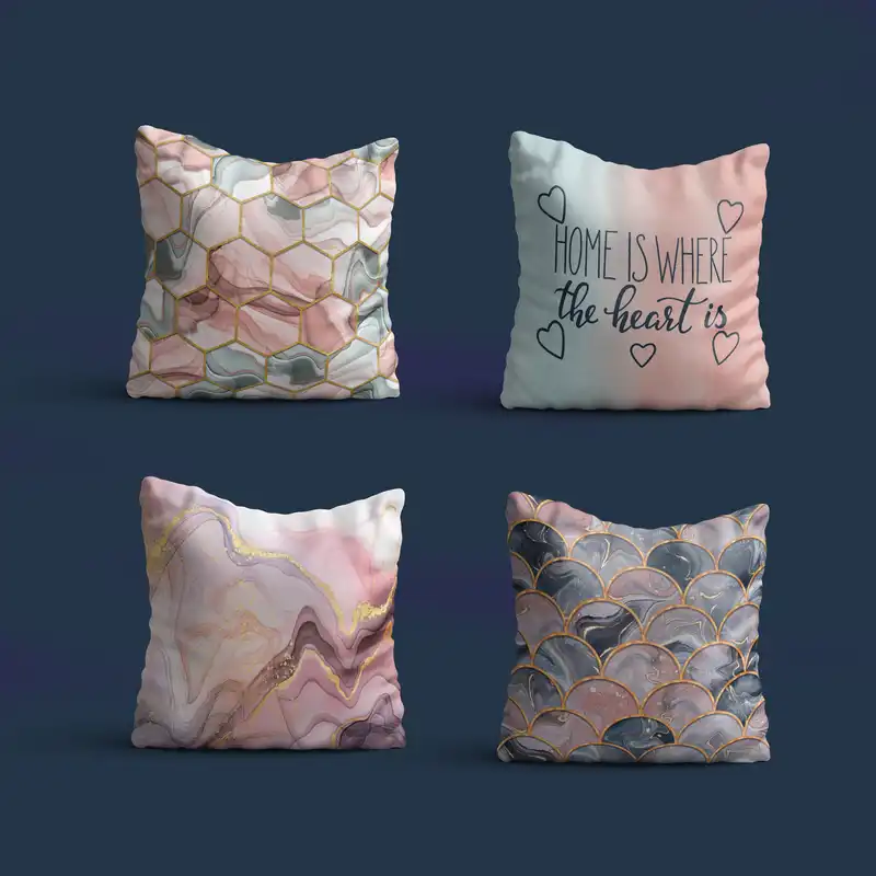 کاور کوسن طرح سنگ مدل Rock-01 مجموعه 4 عددی