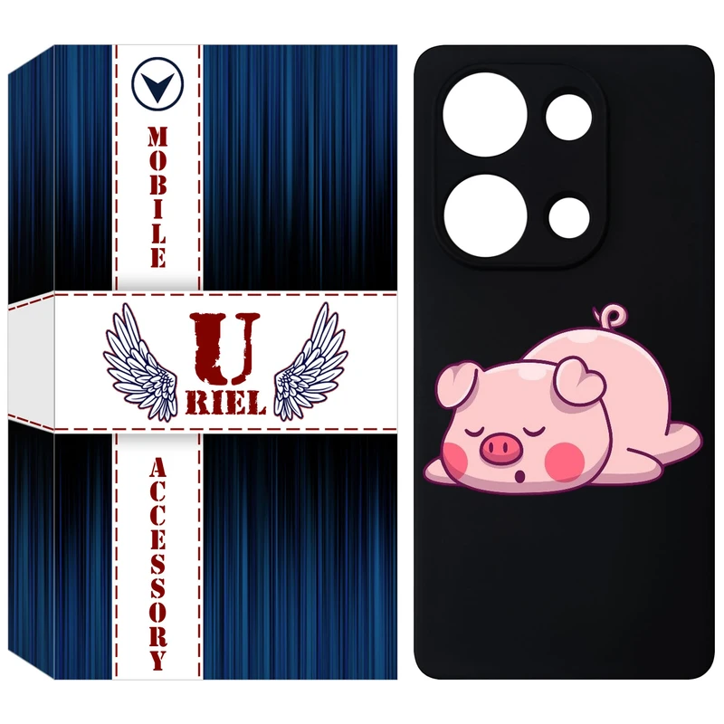 کاور یوریل مدل KSH کد 42 طرح پیگی مناسب برای گوشی موبایل شیائومی Redmi Note 13 Pro 4G / Poco M6 Pro 4G