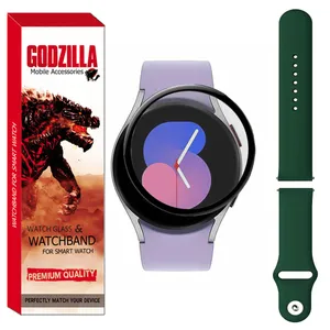 محافظ صفحه نمایش گودزیلا مدل GS-Sili-DK مناسب برای ساعت هوشمند سامسونگ GALAXY Watch 5 40mm به همراه بند