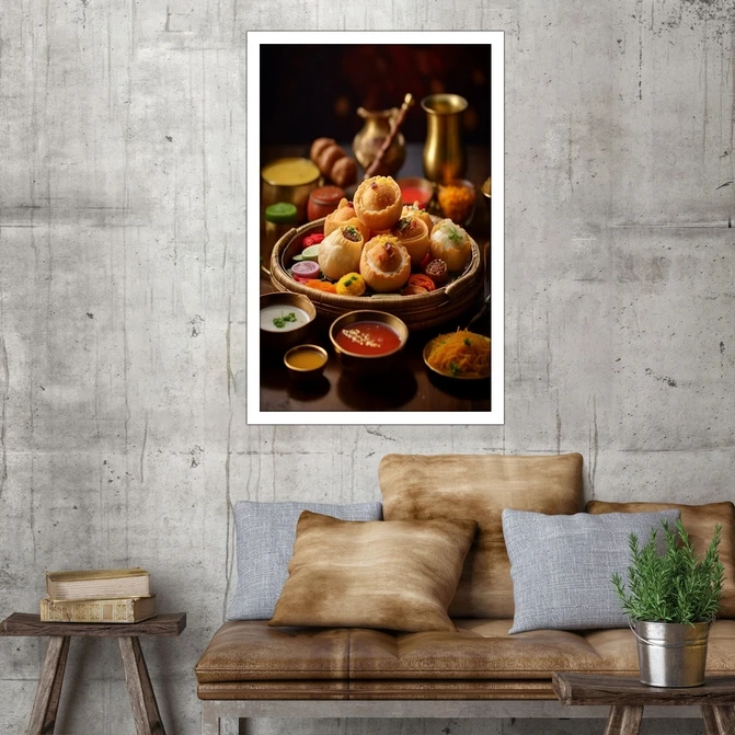 تابلو نوری بکلیت طرح رستوران و آشپزخانه مدل W-MID-17793