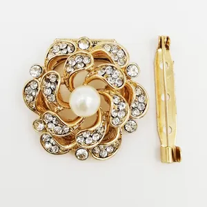  ست گیره روسری و سنجاق سینه زنانه مدل گل کد ja300 