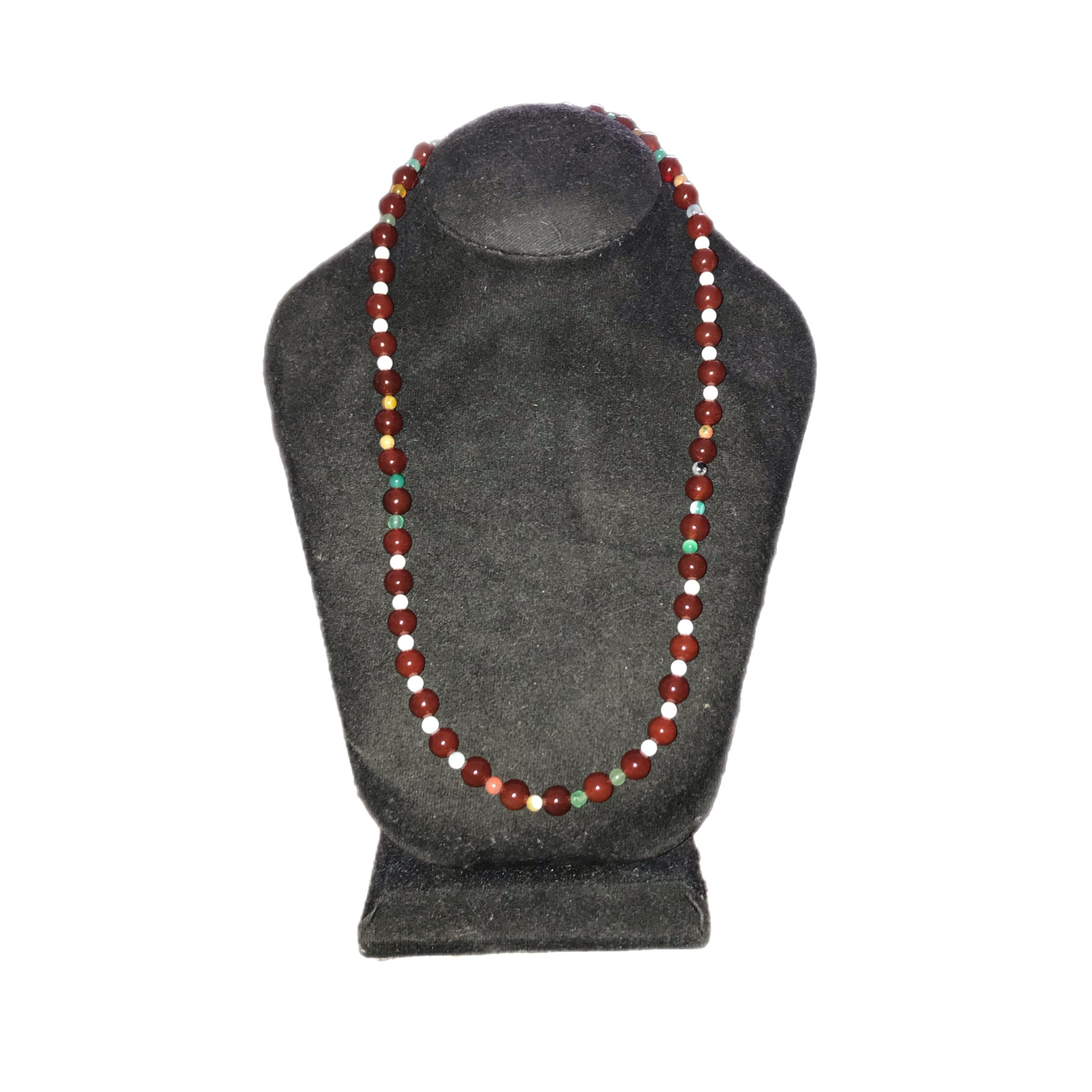گردنبند مدل سنگ عقیق کد SN-343