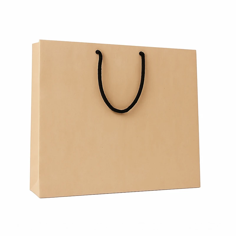 ساک دستی مدل کرافت ساده بدون طرح بسته ۱۰۰ عددی