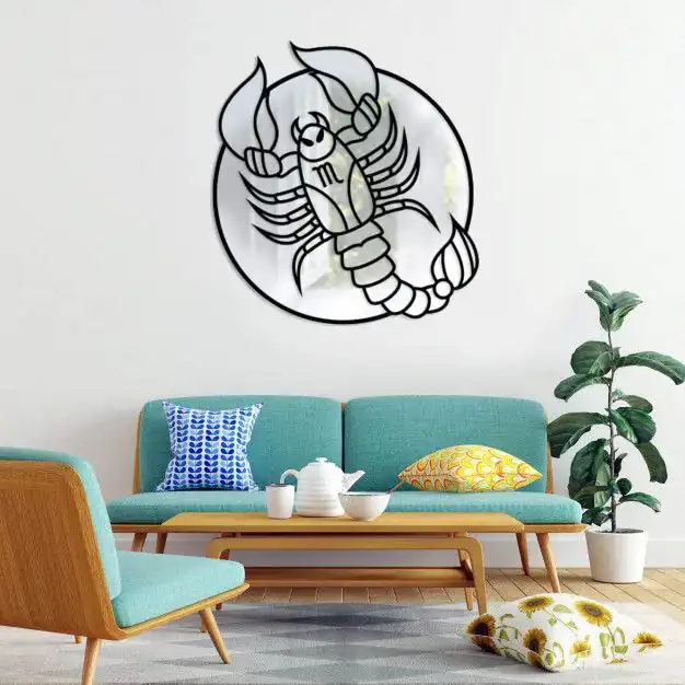 آینه پلکسی گلس طرح ماه آبان