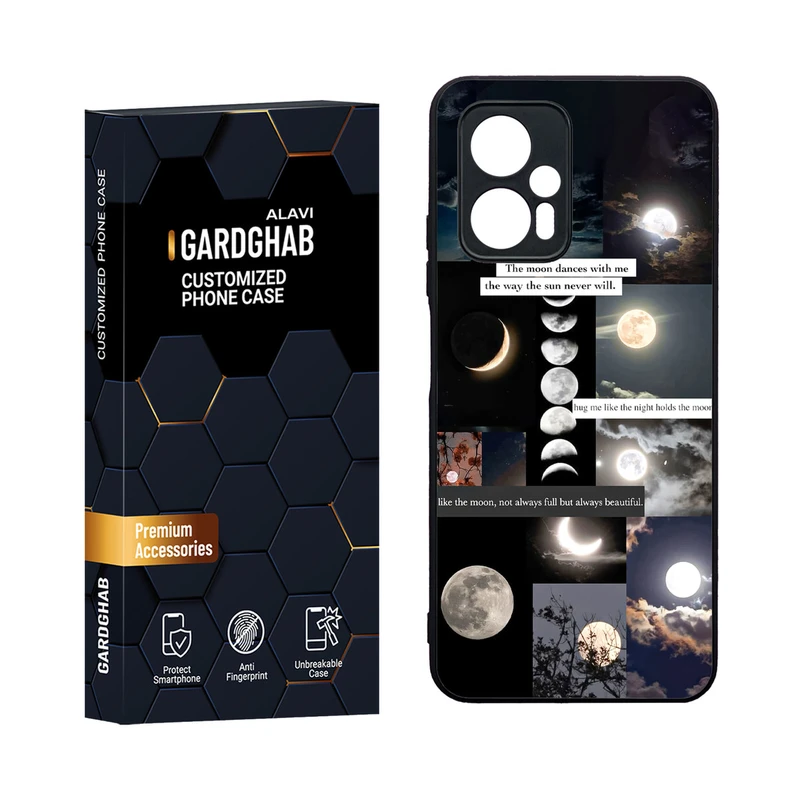 کاور گارد قاب مدل دورژله ای پشت گلس کهکشان مناسب برای گوشی موبایل شیائومی Poco X4 GT / Redmi Note 11t Pro 5G