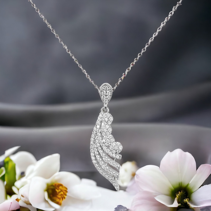 گردنبند نقره زنانه مدل تاج مبینا کد 0183