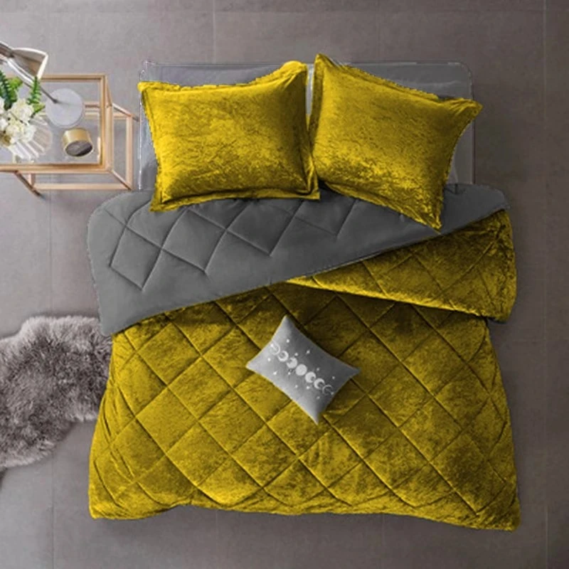 سرویس خواب مدل مخمل کالیفرنیا یک نفره 5 تکه