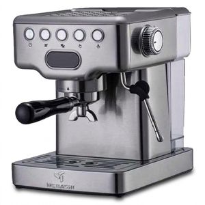 اسپرسوساز خانگی 1500 میلیلیتری مباشی مدل ME-ECM 2034، با مصرف پودر قهوه، مناسب تهیه اسپرسو و کاپوچینو، دارای 1 عدد نازل قهوه، سیستم گرم کردن فنجان، تنظیم میزان بخاردهی، حالت آماده به کار