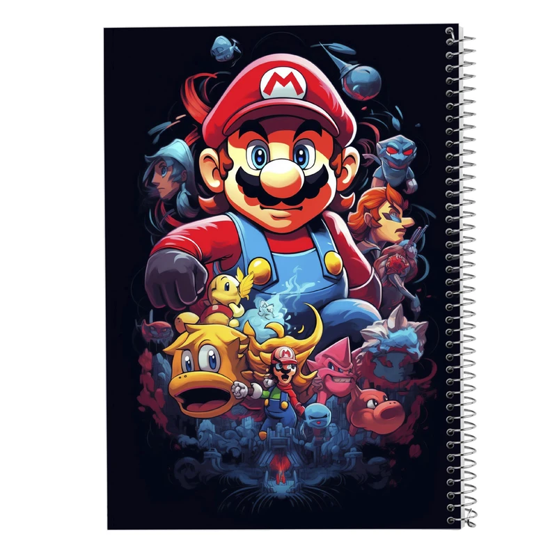 دفتر شطرنجی 50 برگ مدوپد مدل سوپرماریو super mario کد DF2963