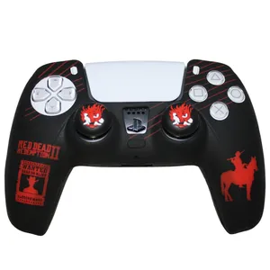 محافظ دسته پلی استیشن 5 مدل ANGRY red dead به همراه روکش آنالوگ
