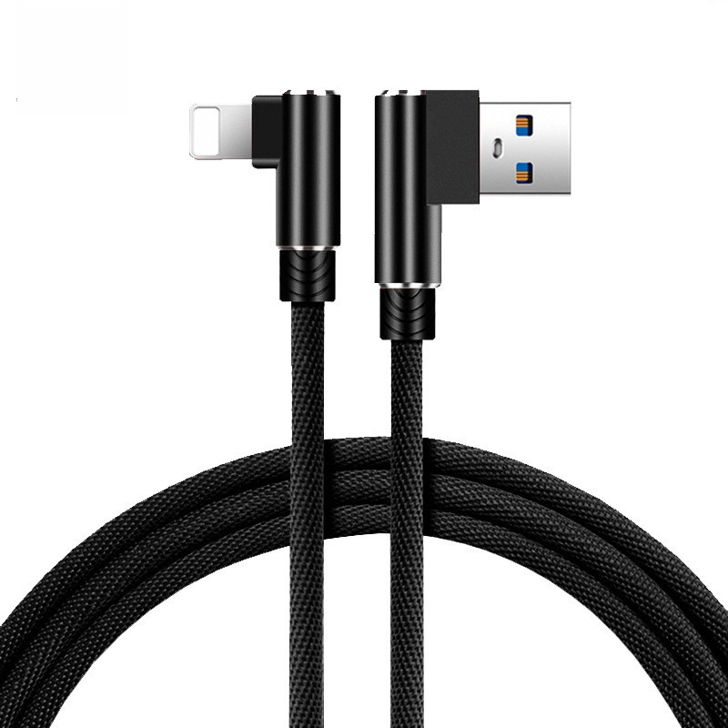 کابل تبدیل USB به لایتنینگ مدل 90DEG طول 2 متر