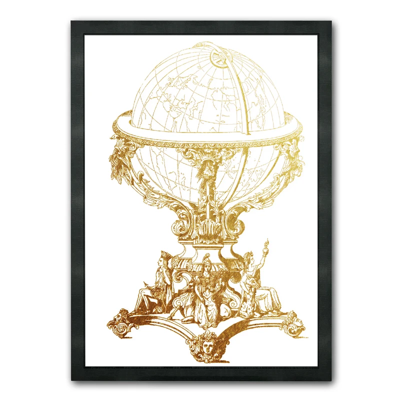 تابلو طرح کره زمین باستان یونان