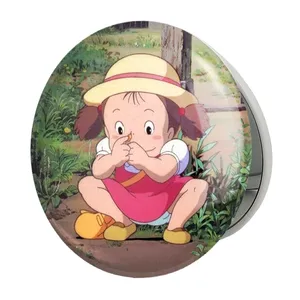 آینه جیبی خندالو طرح انیمه توتورو Totoro مدل تاشو کد 4548 