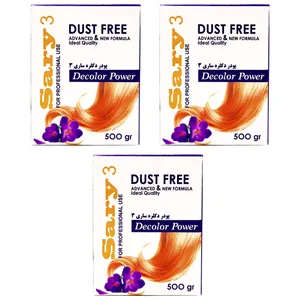 پودر دکلره ساری 3 مدل DP-1 وزن 500 گرم مجموعه 3 عددی
