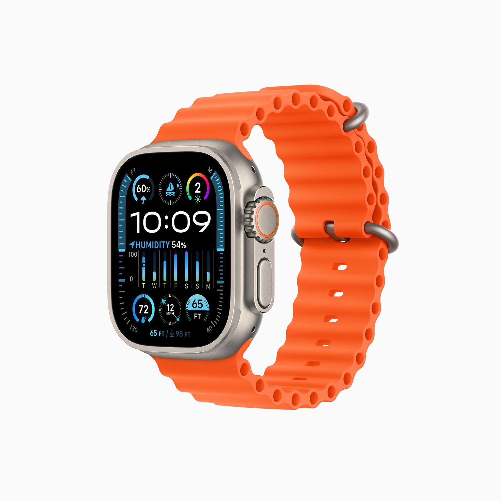 ساعت هوشمند اپل مدل Ultra 2 Titanium Case Ocean Band 49mm -  - 14
