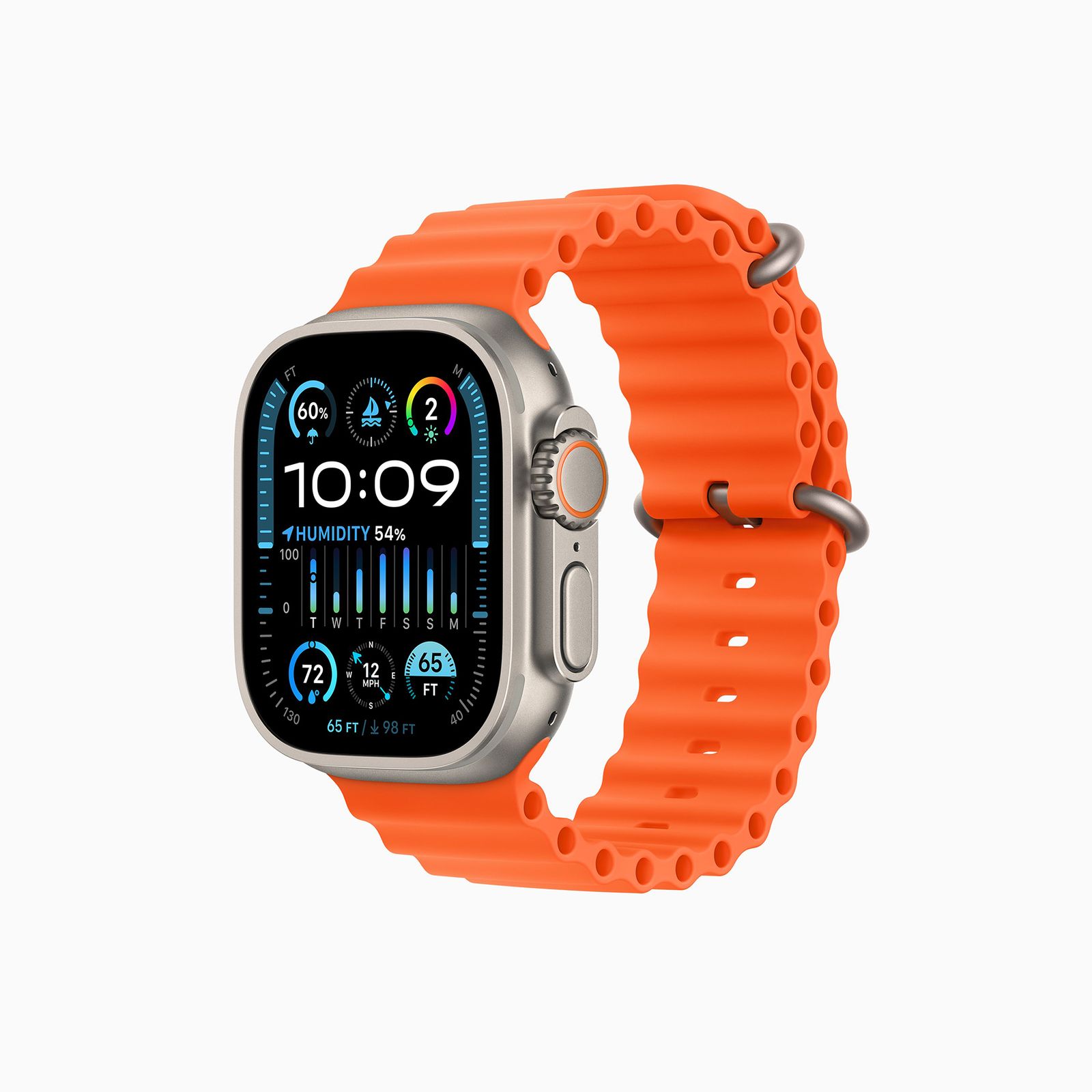 ساعت هوشمند اپل مدل Ultra 2 Titanium Case Ocean Band 49mm -  - 13