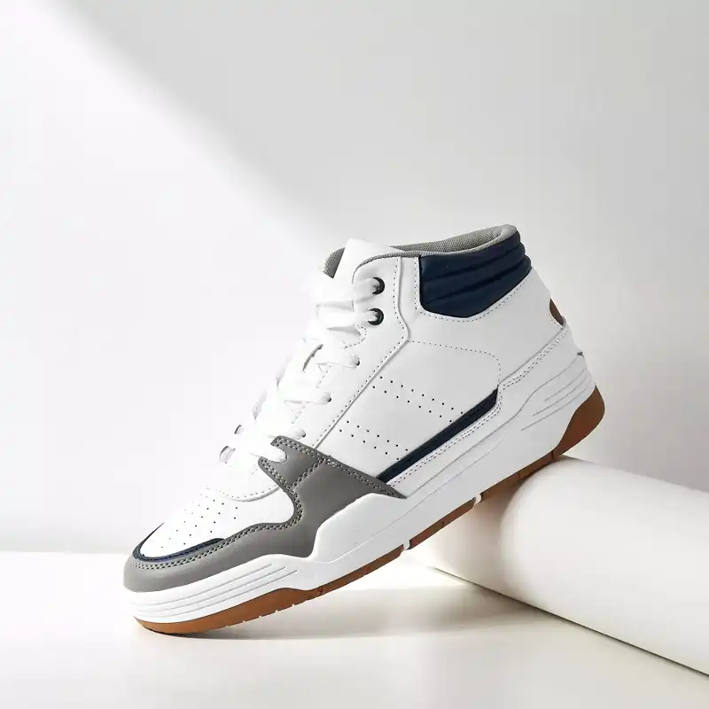 نیم بوت مردانه مکس مدل Panelled High-Top Lace-Up Sneakers