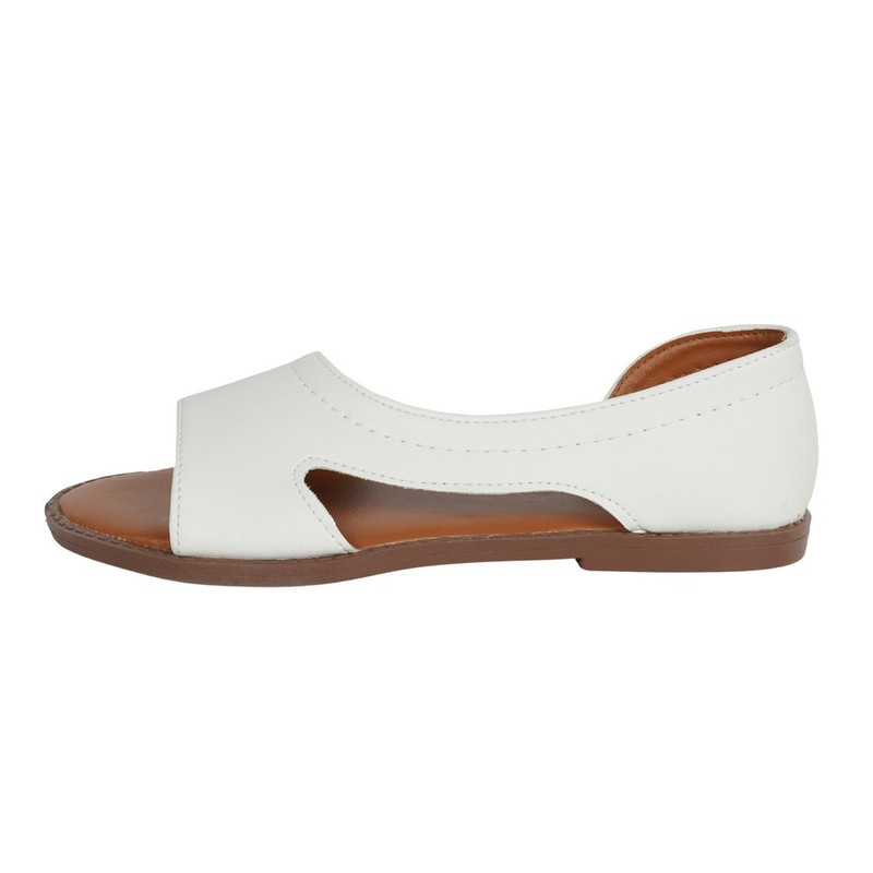 صندل زنانه نیکتا مدل t-10 رنگ سفید