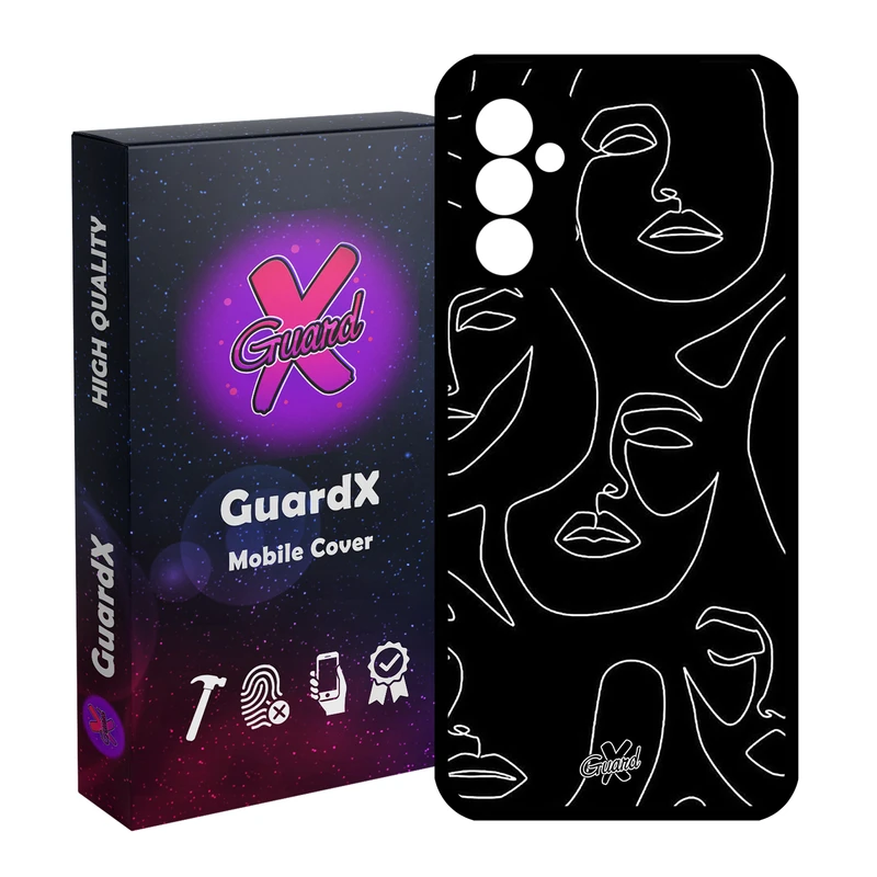 کاور گارد ایکس طرح Girl مدل Glass10392 مناسب برای گوشی موبایل سامسونگ Galaxy A54 / A54 5G