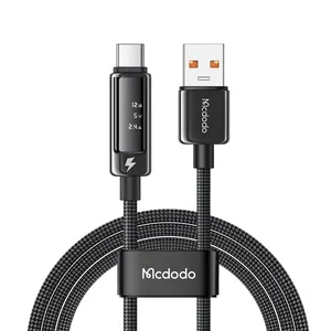Mcdodo CA-887 6A USB-A to USB-C Cable 1.2m with OLED Digital Display