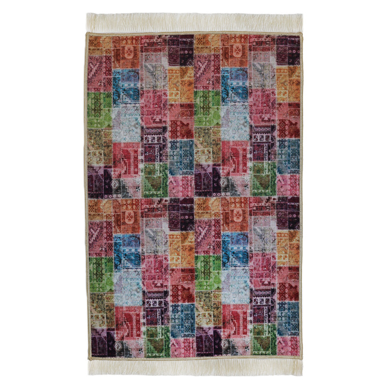 فرش پارچه ای هانوکس طرح رنگین کمان کد IFF.415.05