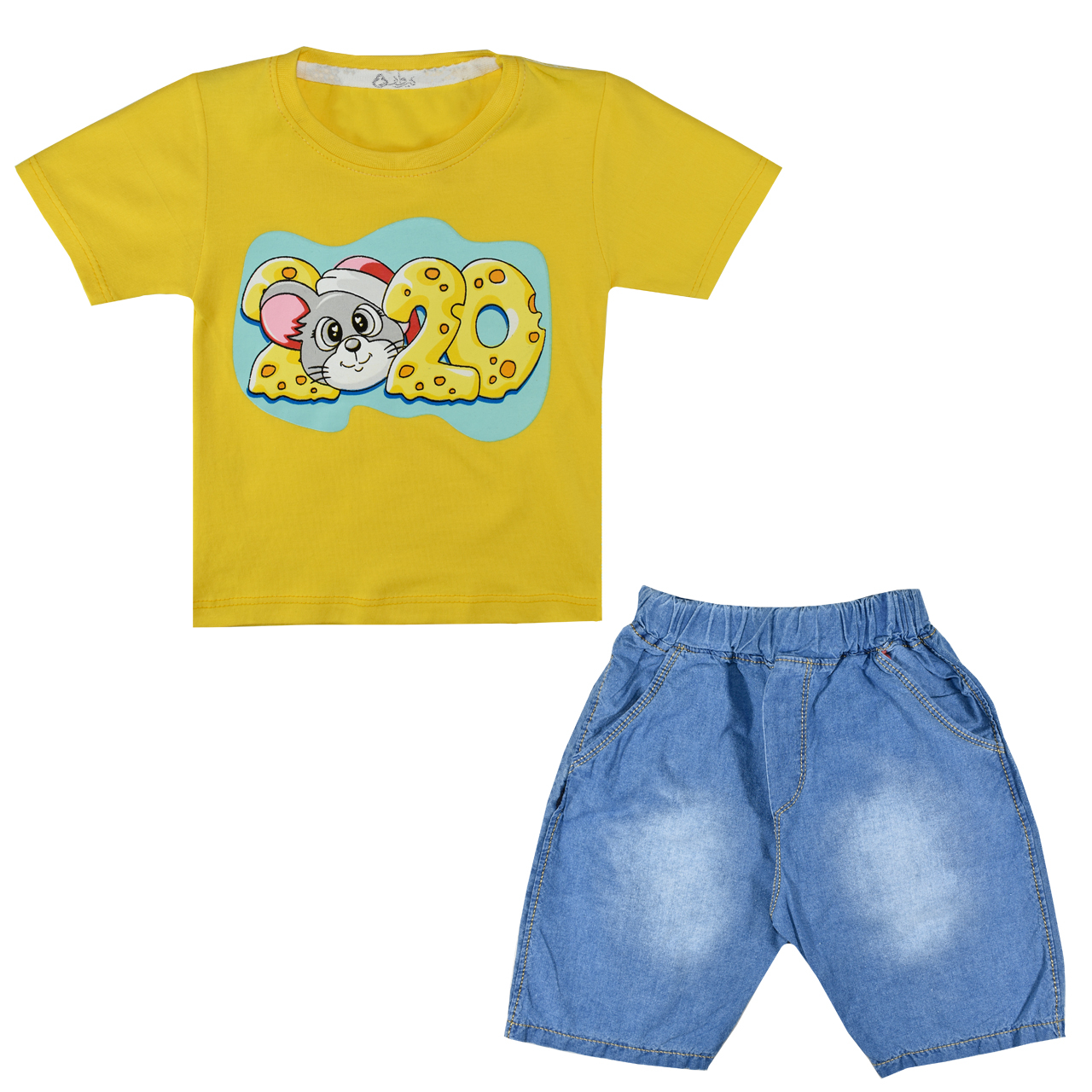 ست تیشرت و شلوارک پسرانه نیروان کد 250 -8