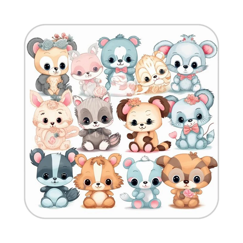 زیر لیوانی کاکتی طرح حیوانات کارتونی مدل mp28549