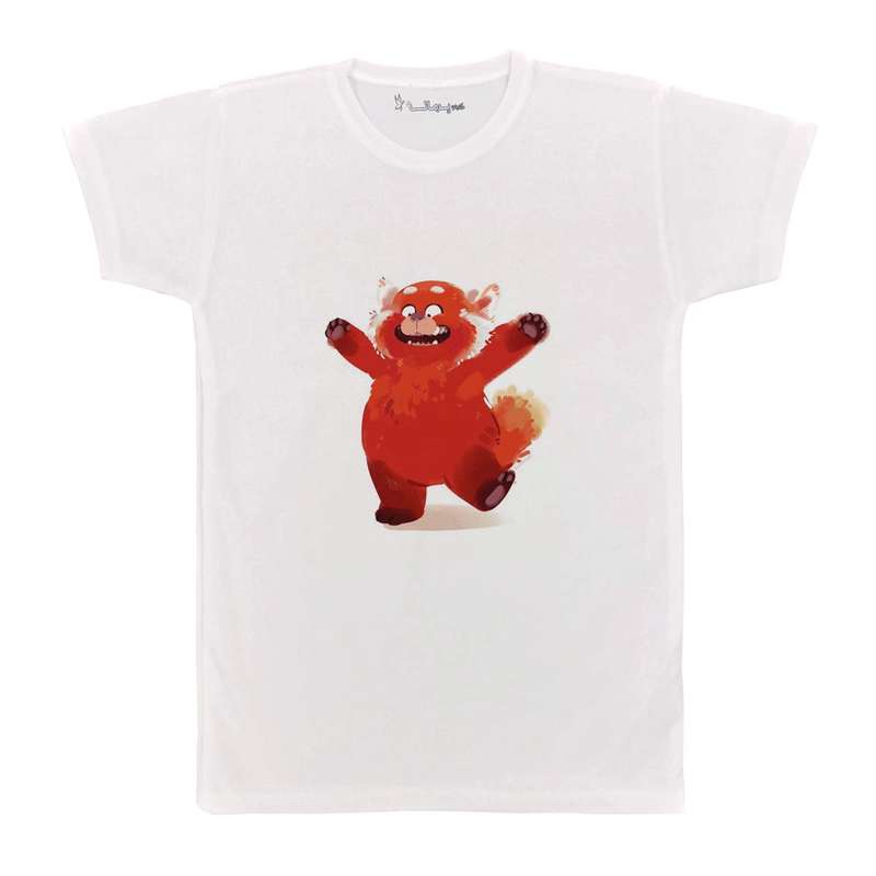 تی شرت بچگانه پرمانه طرح turning red کد pmt.1136