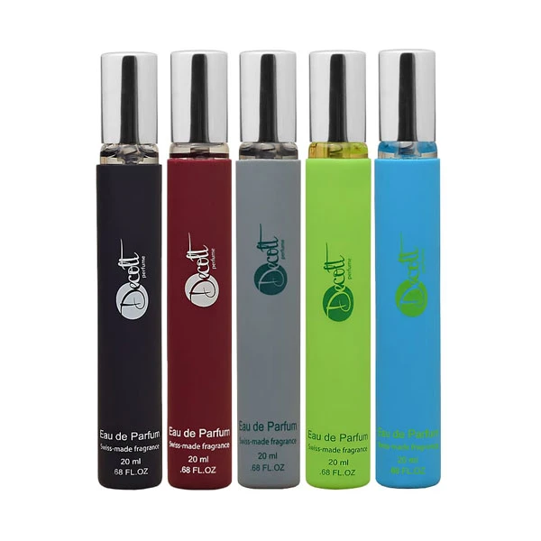 عطر جیبی مردانه دکلت مدل SONG حجم 20 میلی لیتر مجموعه 5 عددی