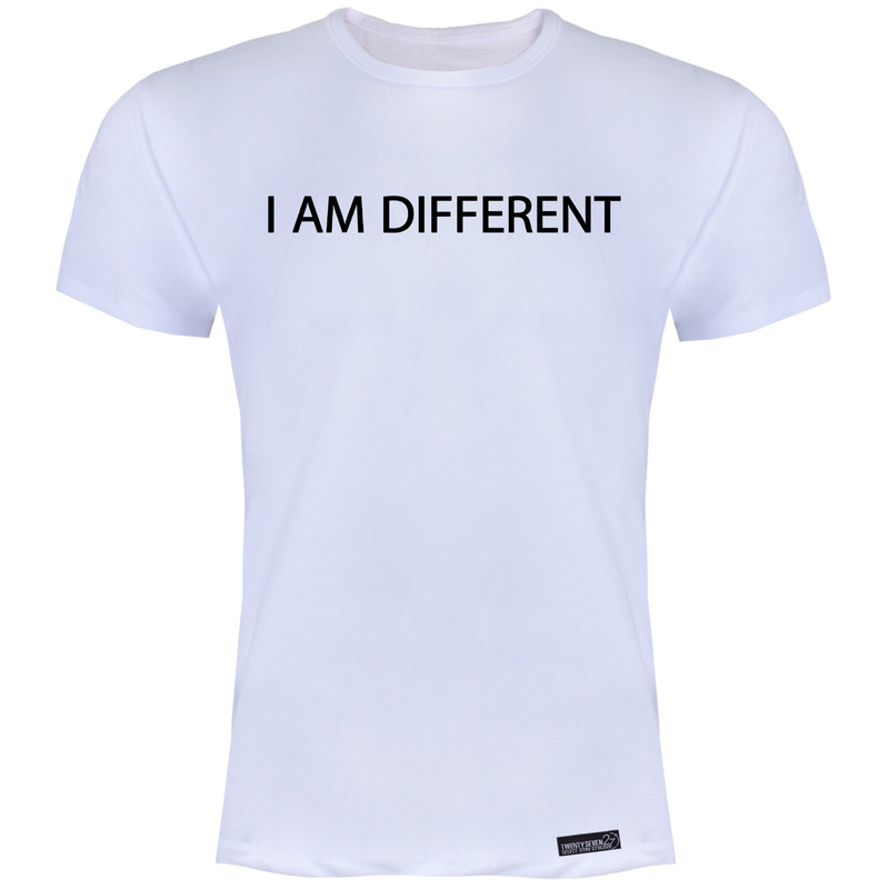 تی شرت آستین کوتاه مردانه 27 مدل I Am Different کد MH966