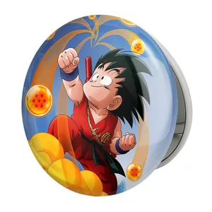 آینه جیبی خندالو طرح گوهان انیمه دراگون بال Dragon Ball مدل تاشو کد 4945 