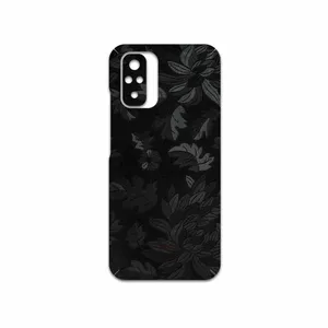 MAHOOT Black-Wildflower Cover Sticker for Xiaomi Redmi Note 10
