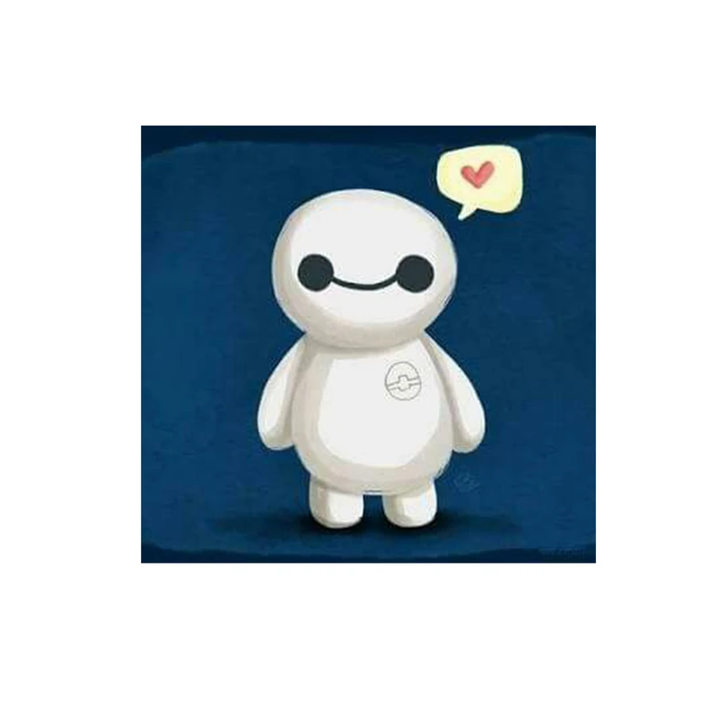 استیکر لپ تاپ و موبایل مدل انیمیشن طرح شش ابر قهرمان بیمکس Big Hero 6 Baymax کد 2712