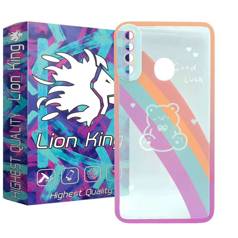  کاور لاین کینگ مدل خرس رنگین کمانی مناسب برای گوشی موبایل  سامسونگ Galaxy A20s