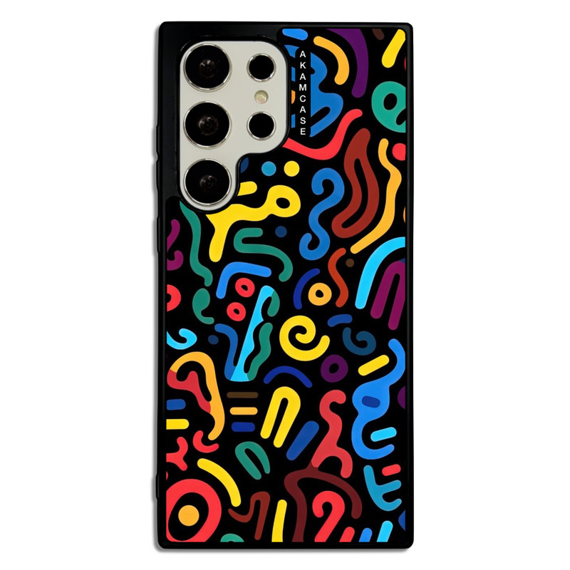 کاور آکام مدل AMC-WSGS23U-DOODLE20 مناسب برای گوشی موبایل سامسونگ Galaxy S23 Ultra
