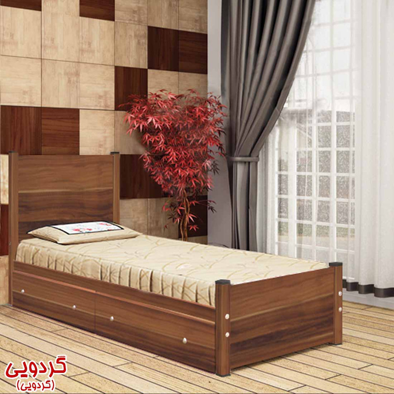 تخت خواب یک نفره کد SP001 سایز 90x200 سانتیمتر