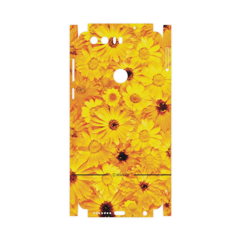 برچسب پوششی ماهوت مدل Yellow-Flower-FullSkin مناسب برای گوشی موبایل آنر 8
