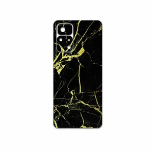 MAHOOT Graphite-Gold-Marble Cover Sticker for Xiaomi Poco M4 Pro 5G