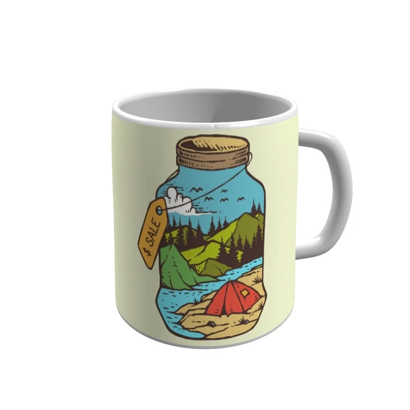 ماگ پاد آفرین مدل طبیعت کد v86