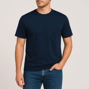 تیشرت سرمه ای ساده مردانه