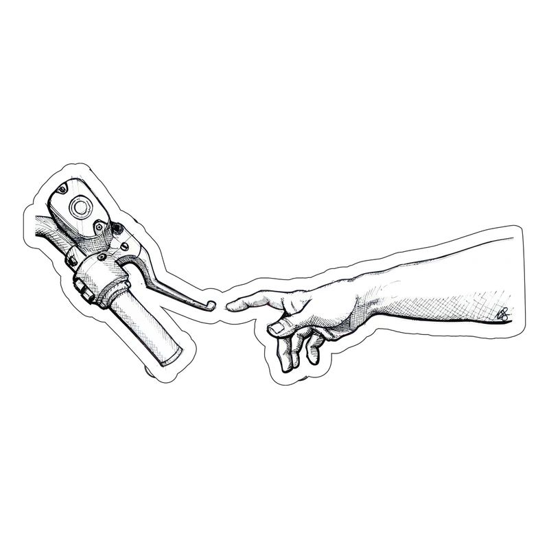 برچسب لپ تاپ پویا مارکت طرح عشق موتور کد 3899