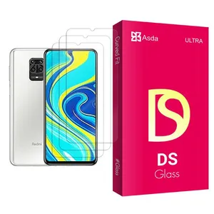 Asda DS Glass MIX003 Screen Protector For Xiaomi Redmi Note 9 Pro (India) Pack Of 3