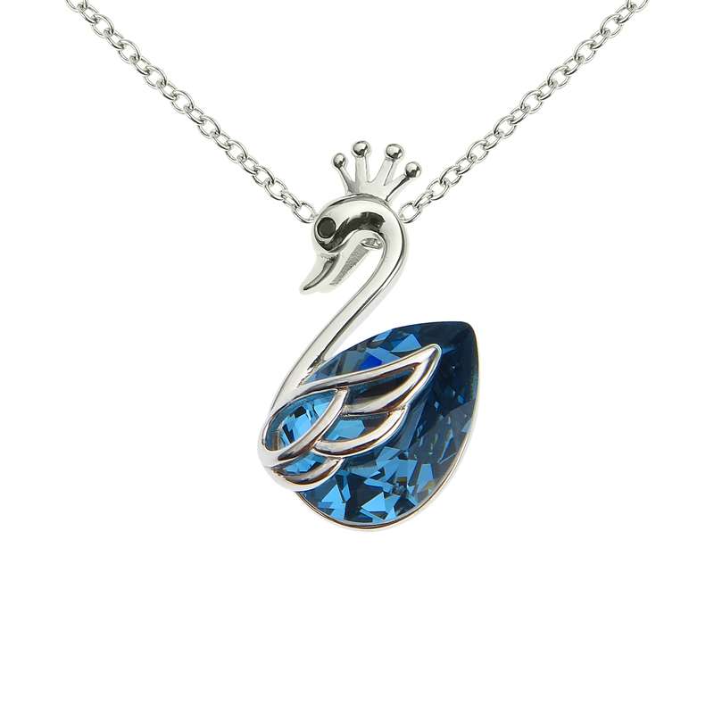 گردنبند نقره زنانه سواروسکی مدل قو SWAN کد 469332