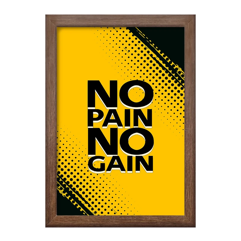 تابلو خندالو طرح No Pain No Gane  کد 10041