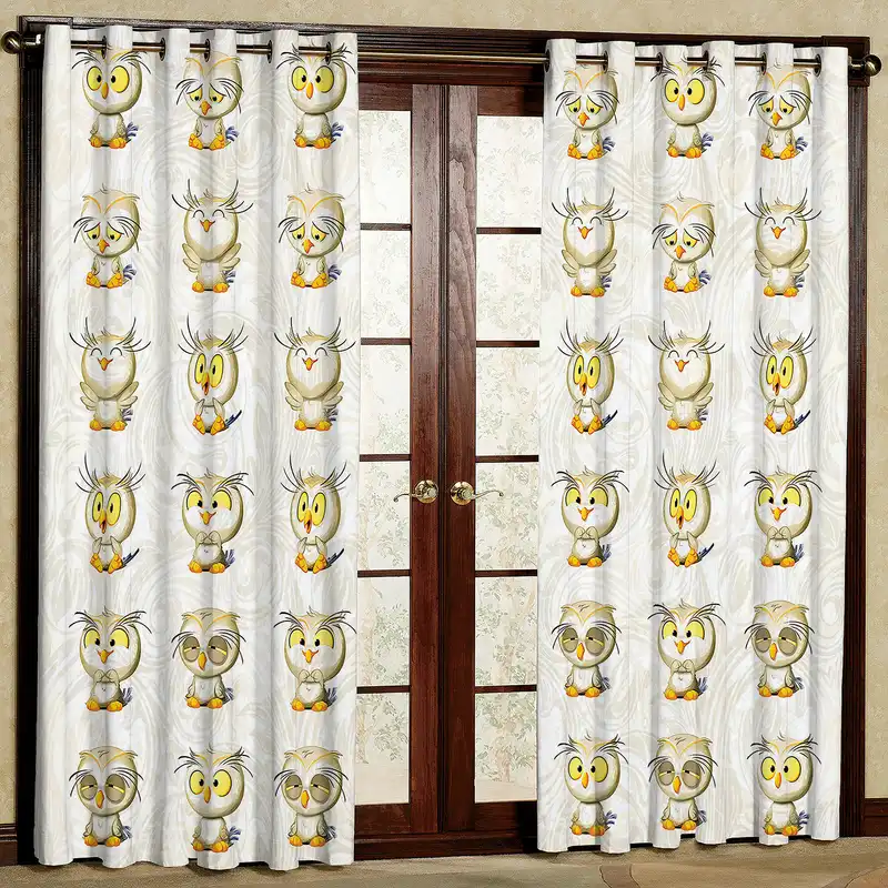 پرده مدل جغد مخمل پانچی کد 2561 سایز 200x140 سانتی متر