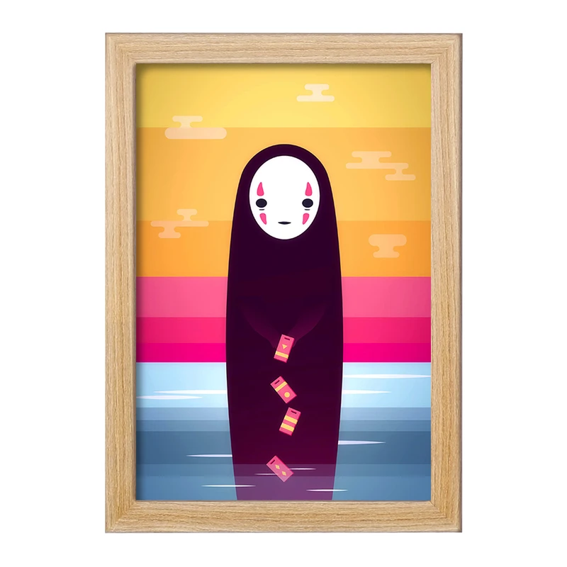 تابلو خندالو مدل انیمه شهر اشباح (Spirited Away) کد F1605